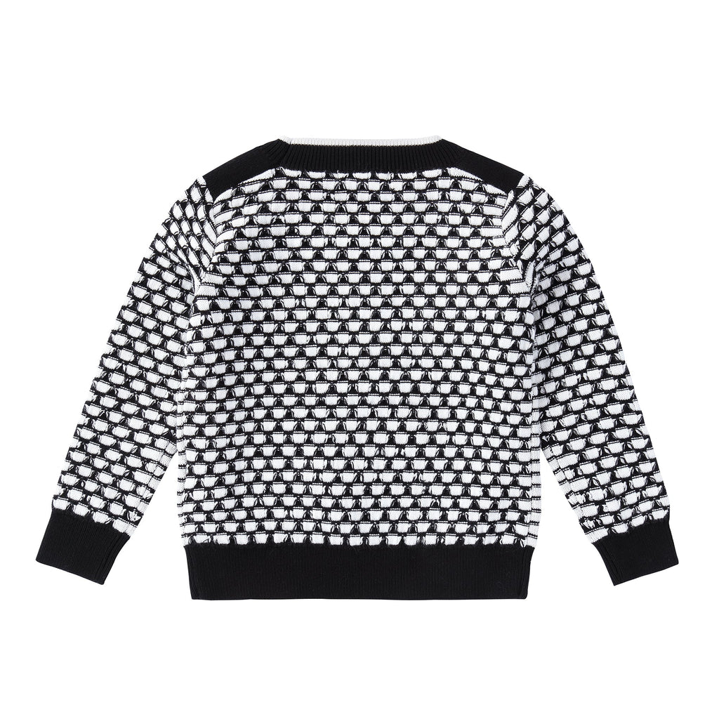 Baby Black and White Knit Sweater