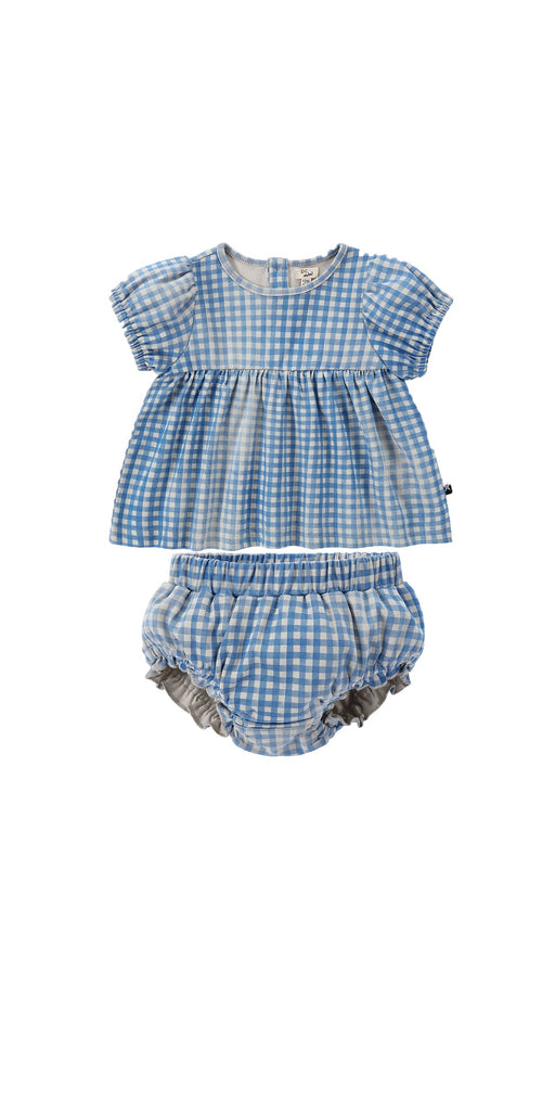 Distressed Gingham Set