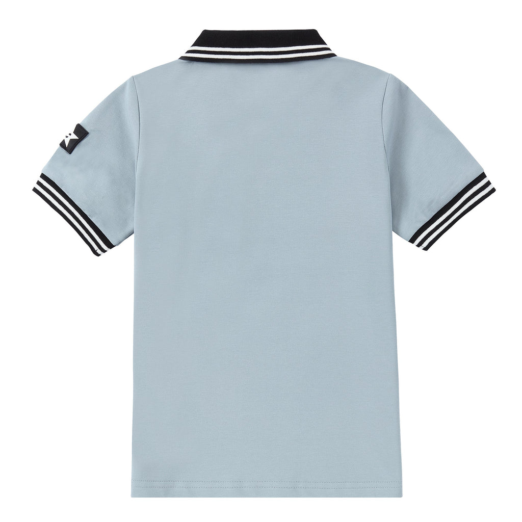 Light Blue V-Neck Polo