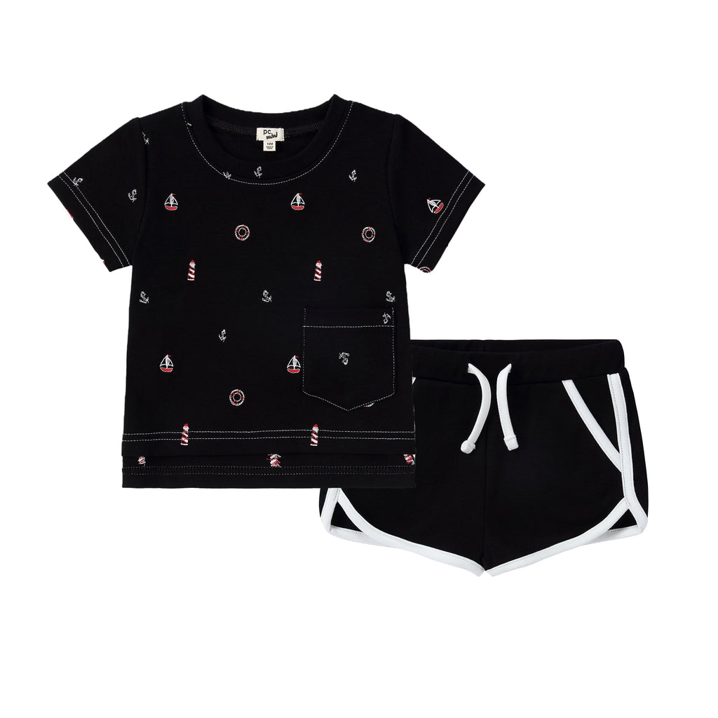 Nautical Embroidered Set