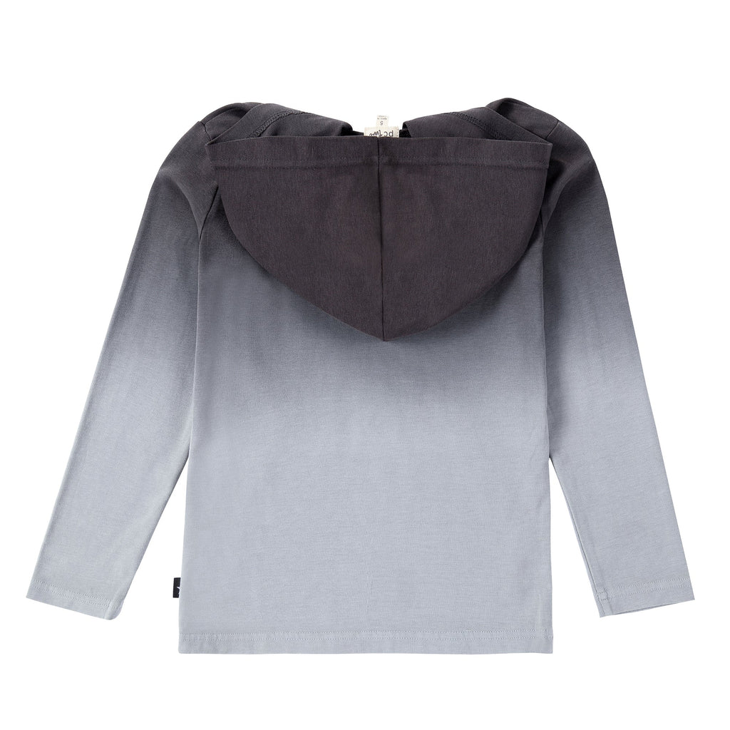 Grey Ombre Hooded Tshirt