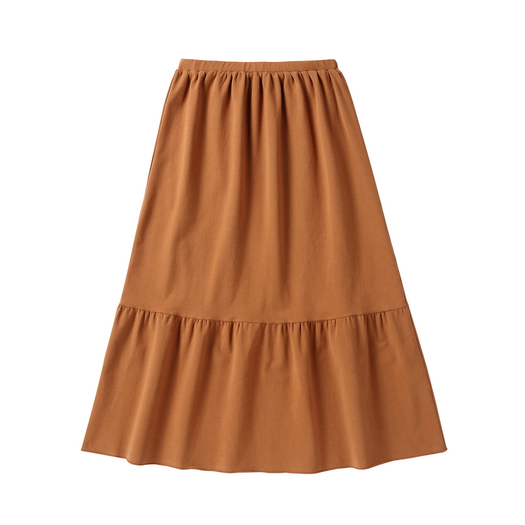 Teens Camel Maxi Skirt