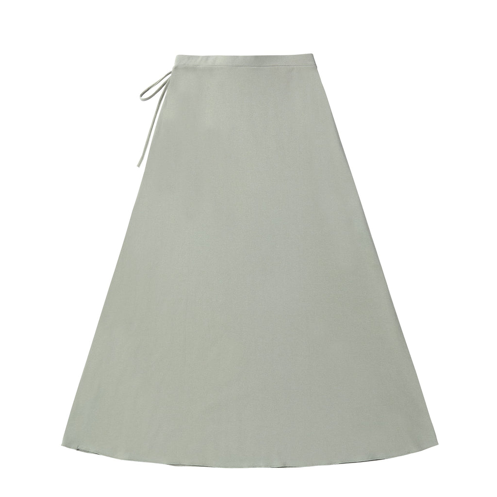 Teens Sage Faux Wrap Maxi Skirt