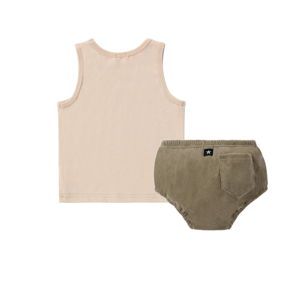 Car Tank And Terry Bloomer Set