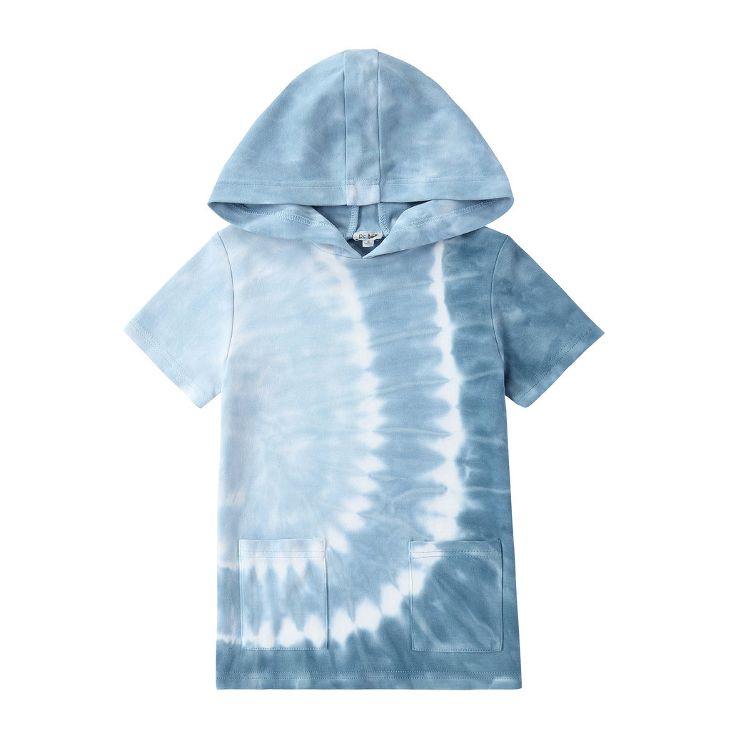 Hooded T-shirt in Wave