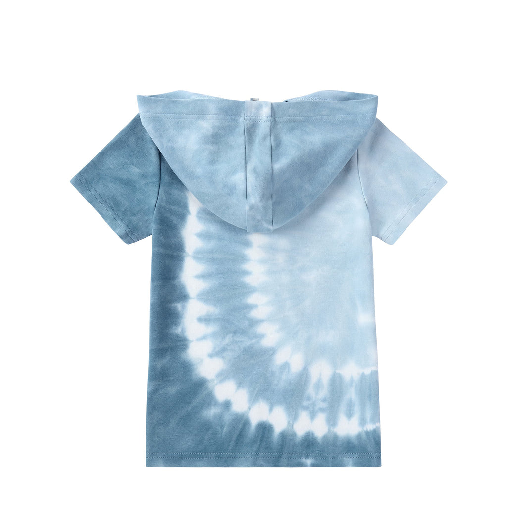 Hooded T-shirt in Wave