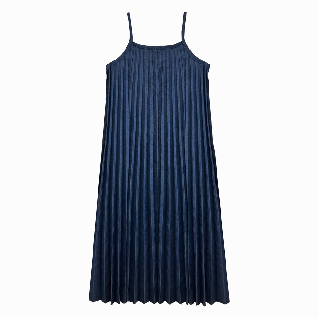 Teen Blue Denim Maxi Pleated Jumper