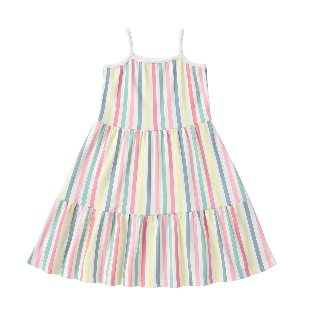 Multicolor Stripe Tiered Jumper