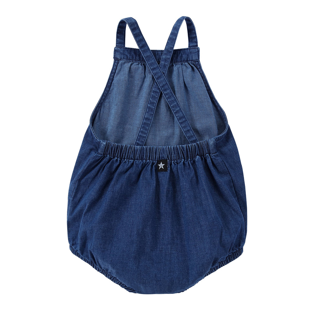 Dark Denim Bubble Romper