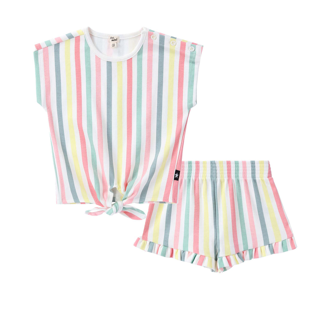 Mutlicolor Stripe Tie Set