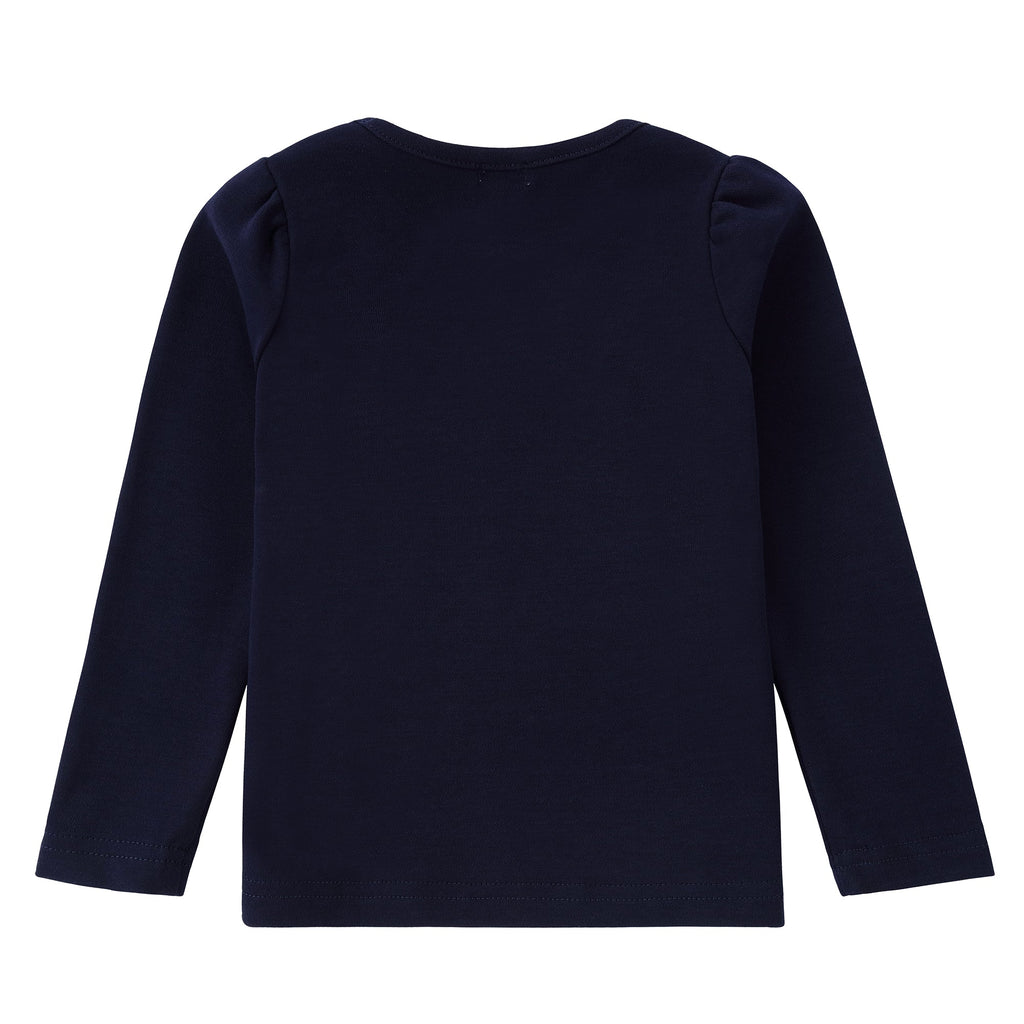 Baby Navy Long Sleeve T-Shirt With Rainbow Cherry Print