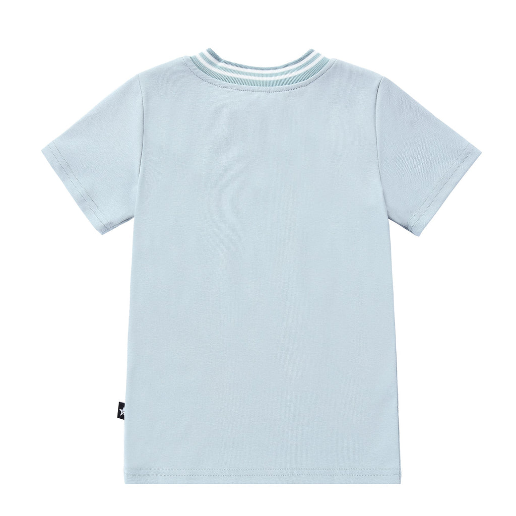 Sky Blue Zipper T-shirt