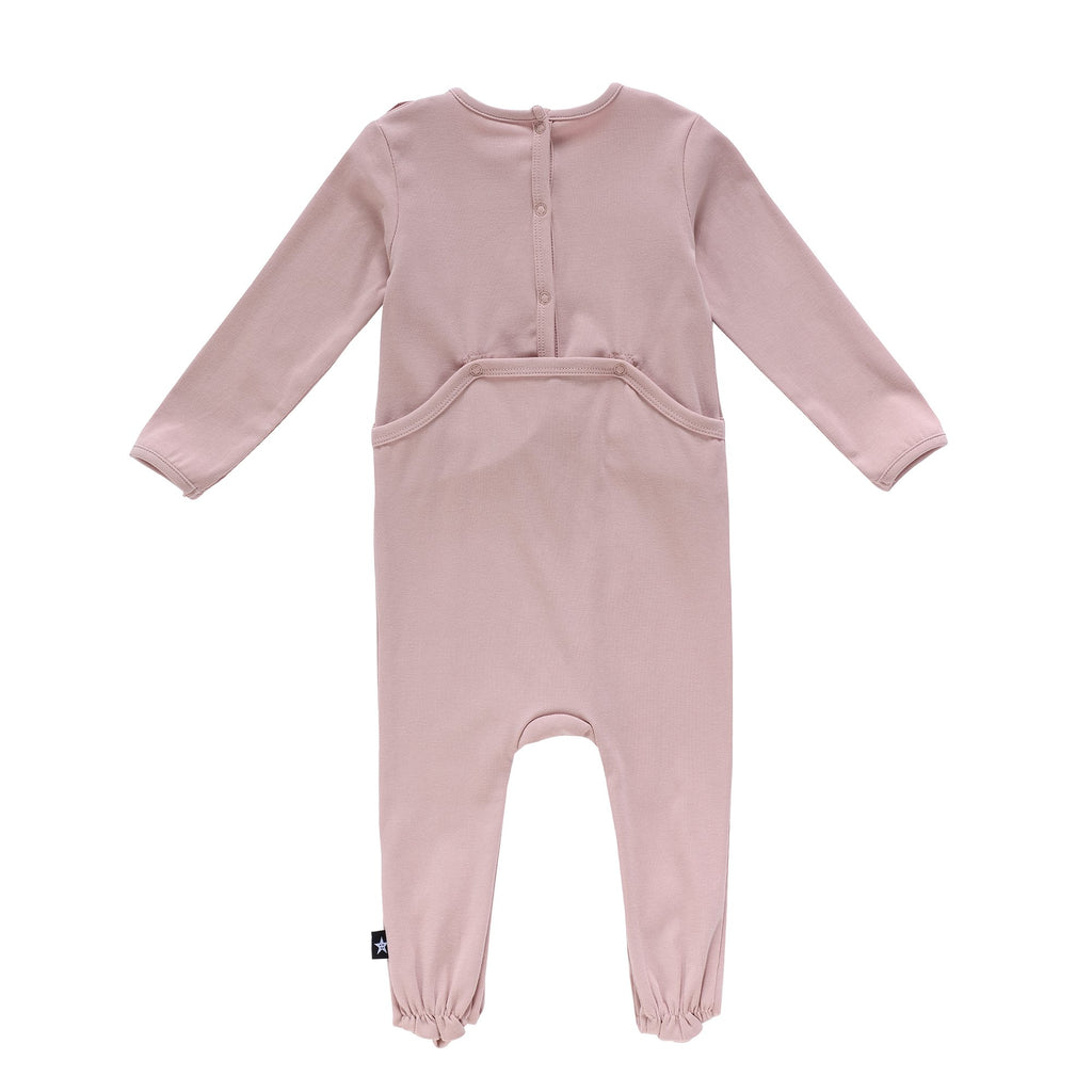 Baby ruffle layette in pink