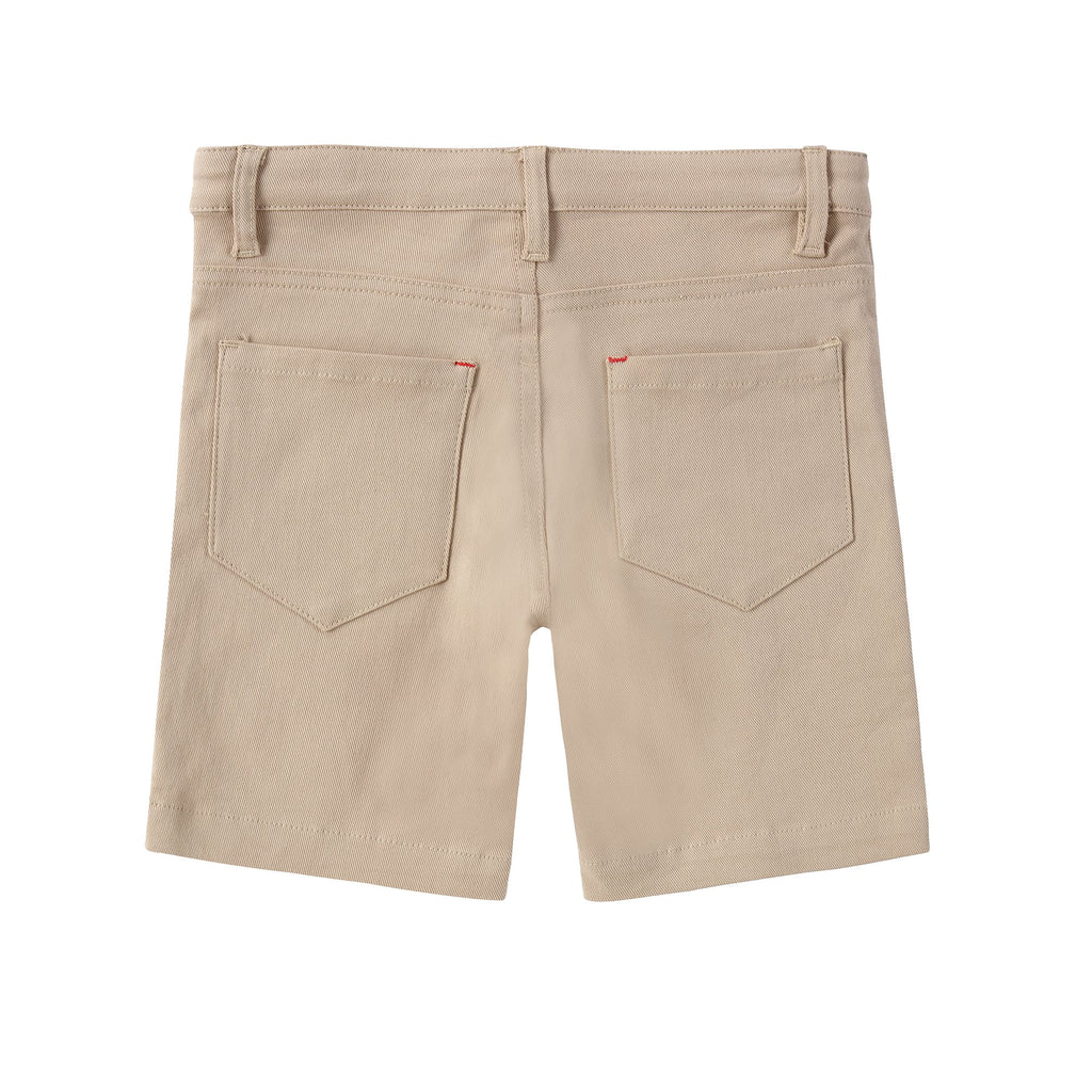 Boys Tan Cotton Shorts