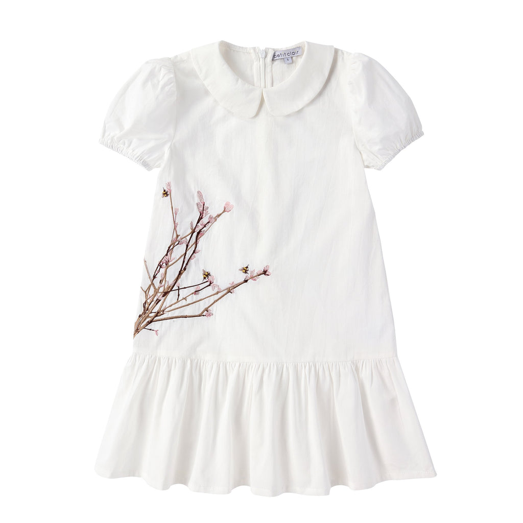 Girls Floral Embroidered Dress