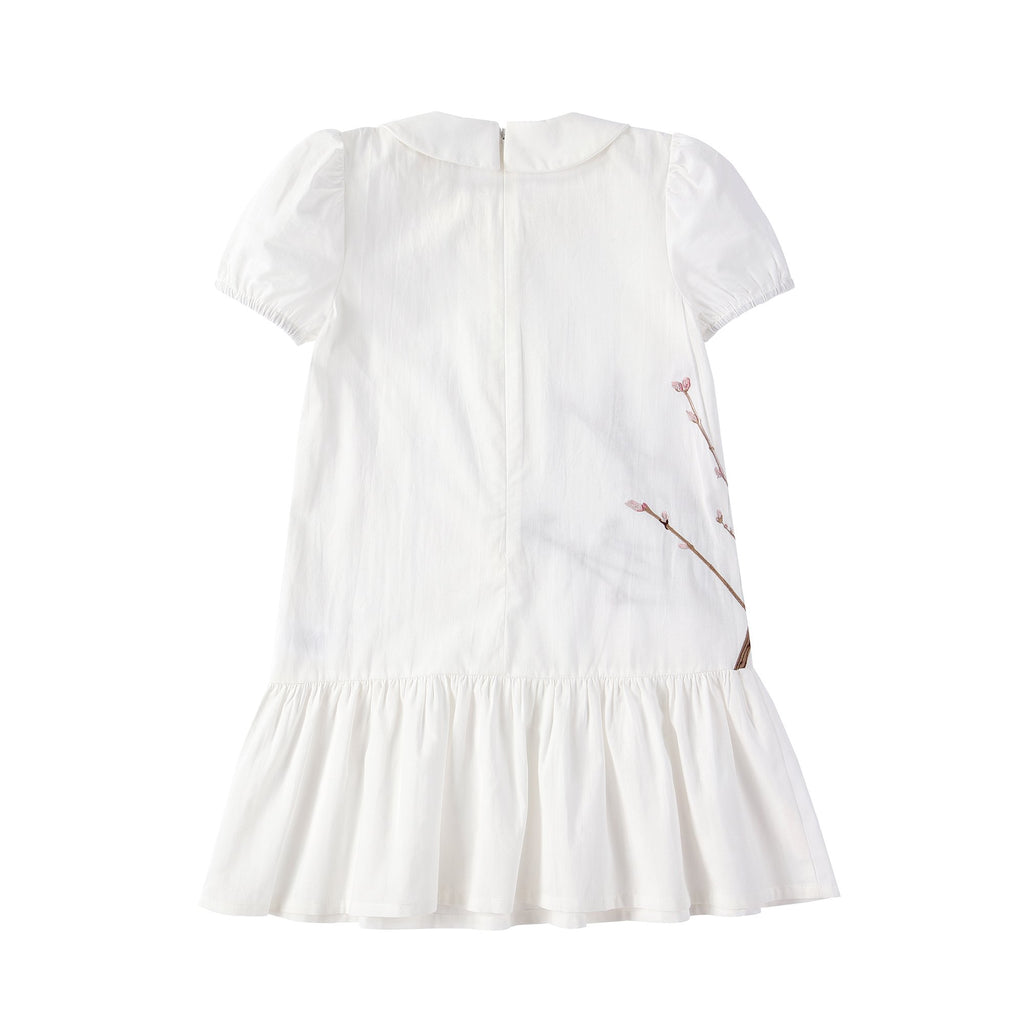 Girls Floral Embroidered Dress