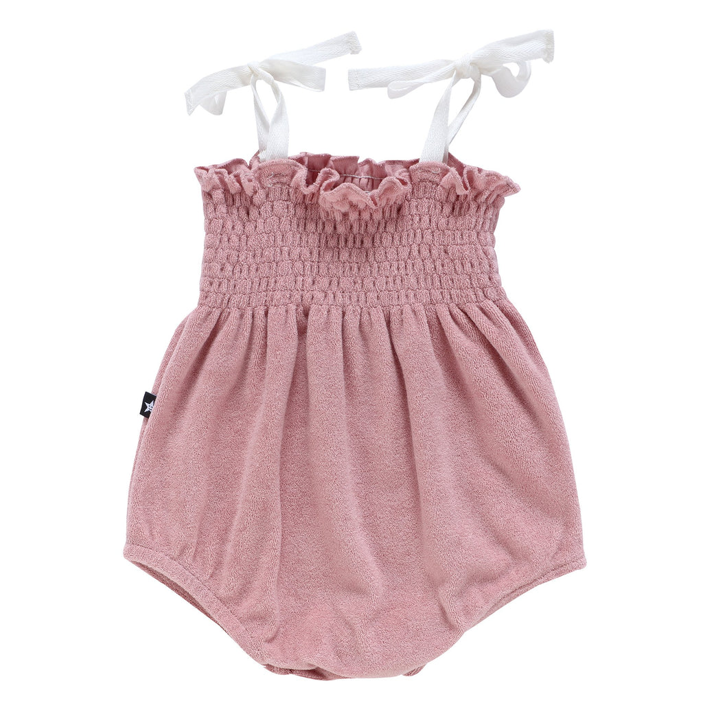 Baby Blush Terry Romper Petit Rack