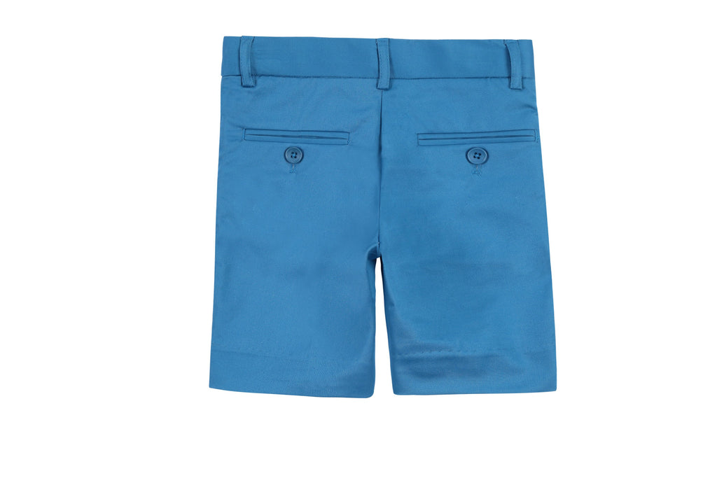 Boys Dress Shorts in Electric Blue