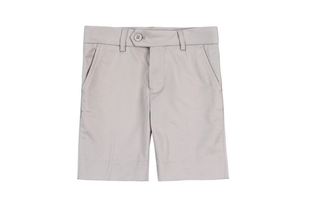 Boys Dress Shorts in Oat
