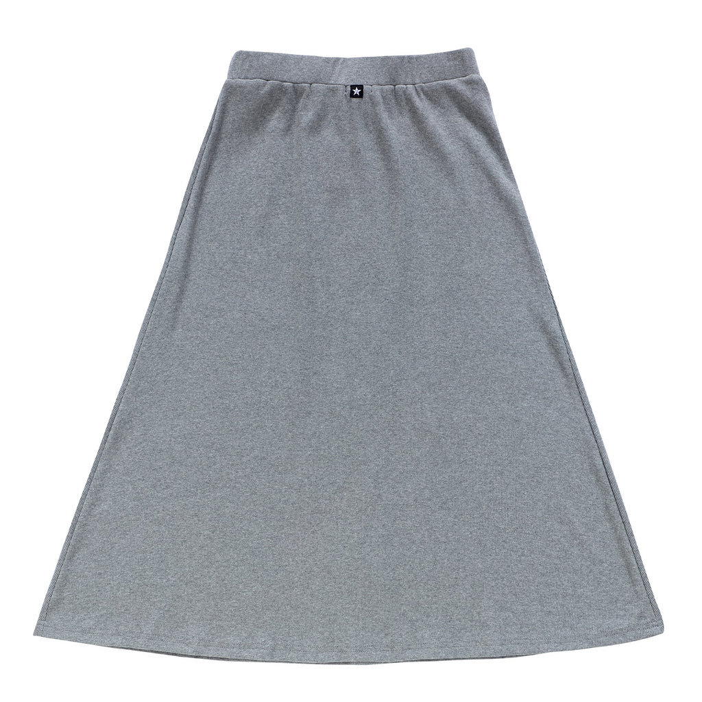 Teens Button-Down Maxi Skirt in Grey