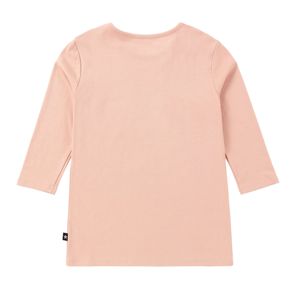 Side Placket T-shirt in Blush