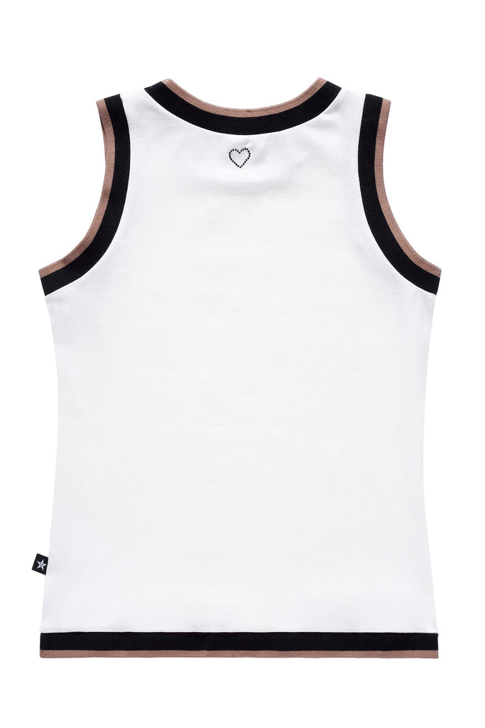 Teens' Sleeveless T-shirt in White