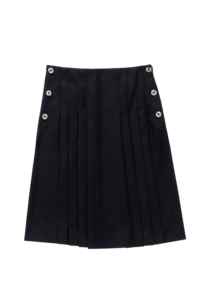 Teens'  Fashion Pleated Skirt in Black