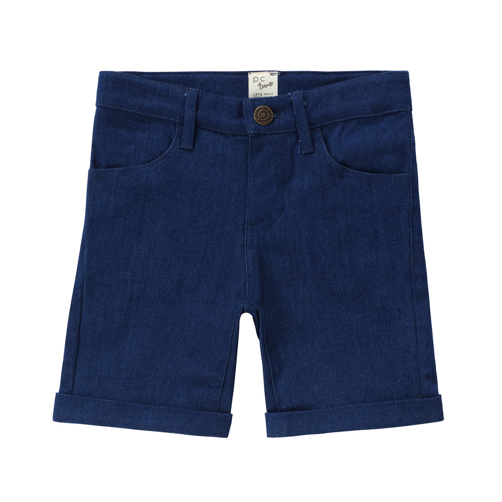 Boys Navy Denim Shorts