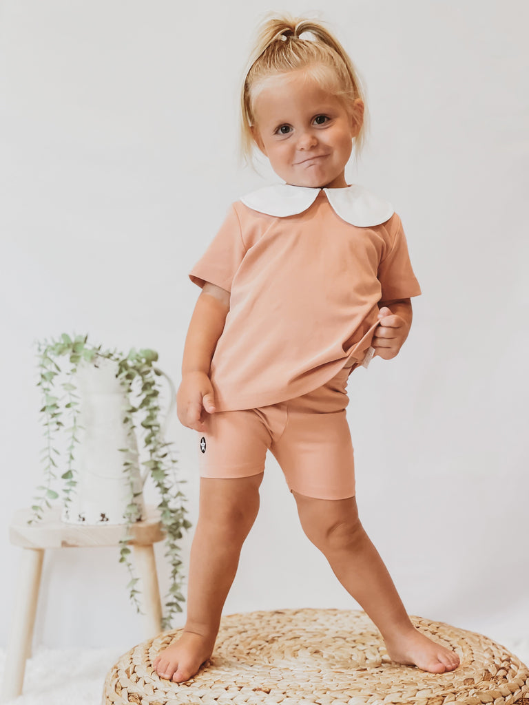 Pink Peter Pan Collar Tshirt