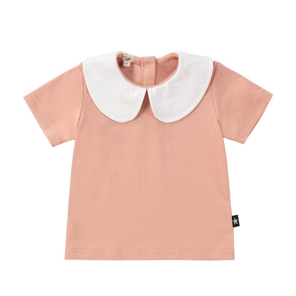 Pink Peter Pan Collar Tshirt